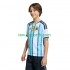Kit Enfant Maillot Domicile Argentine World Cup 2026 à Manches Courtes