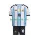 Kit Enfant Maillot Domicile Argentine Lionel Messi 10 World Cup 2026 à Manches Courtes