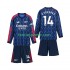 Kit Enfant Maillot Extérieur Arsenal Gyokeres 14 2025-2026 à Manches Longues