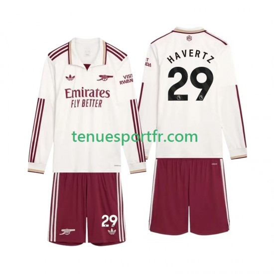 Kit Enfant Maillot Troisième Arsenal Havertz 29 2025-2026 à Manches Longues