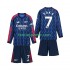 Kit Enfant Maillot Extérieur Arsenal Saka 7 2025-2026 à Manches Longues