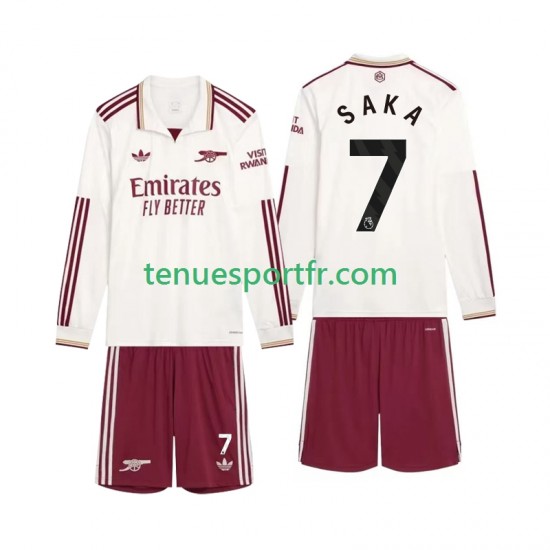 Kit Enfant Maillot Troisième Arsenal Saka 7 2025-2026 à Manches Longues