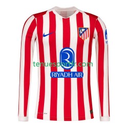 Homme Maillot Domicile Atlético Madrid 2025-2026 à Manches Longues