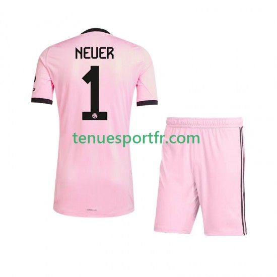 Kit Enfant Maillot Troisième Bayern Munich Gardien Manuel Neuer 1 UCL 2025-2026 à Manches Courtes