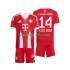 Kit Enfant Maillot Domicile Bayern Munich Luis Diaz 14 2025-2026 à Manches Courtes