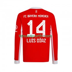 Homme Maillot Domicile Bayern Munich Luis Diaz 14 2025-2026 à Manches Longues
