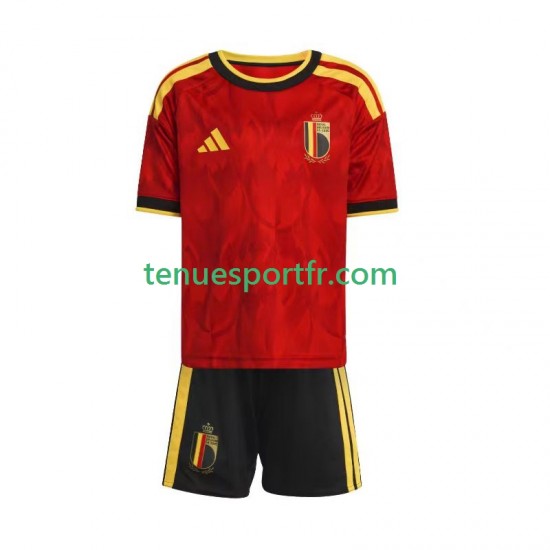 Kit Enfant Maillot Domicile Belgique World Cup 2026 à Manches Courtes