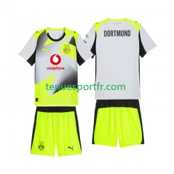 Kit Enfant Maillot Extérieur Borussia Dortmund 2025-2026 à Manches Courtes