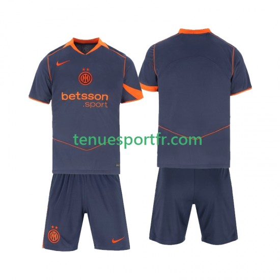 Kit Enfant Maillot Troisième Inter Milan 2025-2026 à Manches Courtes