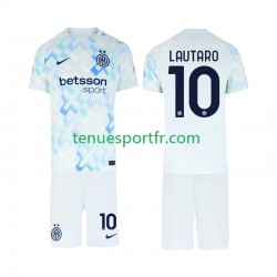 Kit Enfant Maillot Extérieur Inter Milan Lautaro Martinez 10 2025-2026 à Manches Courtes