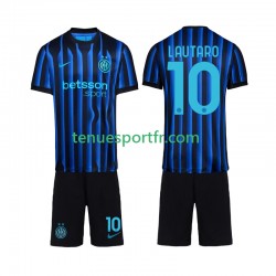 Kit Enfant Maillot Domicile Inter Milan Lautaro Martinez 10 2025-2026 à Manches Courtes