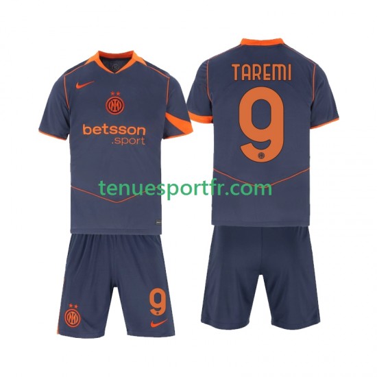 Kit Enfant Maillot Troisième Inter Milan Marcus Thuram 9 2025-2026 à Manches Courtes