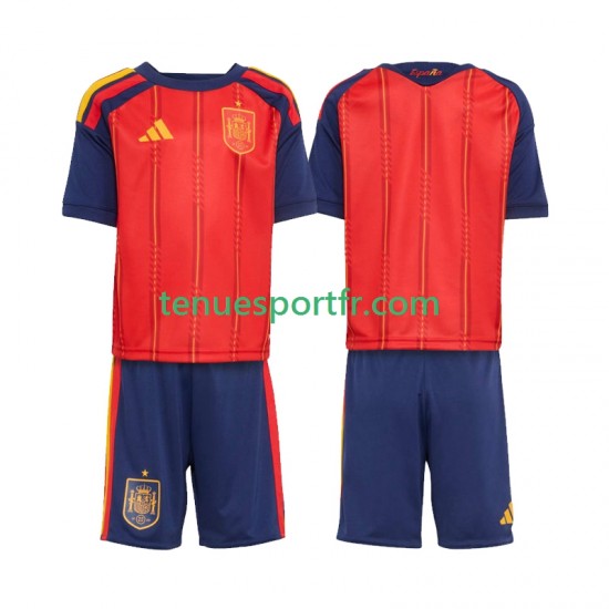 Kit Enfant Maillot Domicile Espagne World Cup 2026 à Manches Courtes