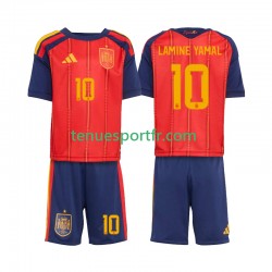 Kit Enfant Maillot Domicile Espagne Lamine Yamal 10 World Cup 2026 à Manches Courtes