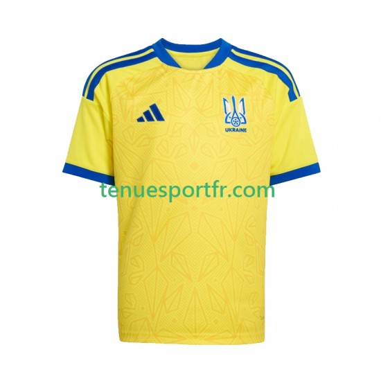 Kit Enfant Maillot Domicile Ukraine World Cup 2026 à Manches Courtes