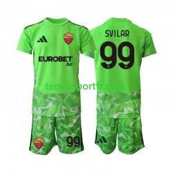 Kit Enfant Maillot Domicile AS Rome Gardien Mile Svilar 99 2026-2027 à Manches Courtes