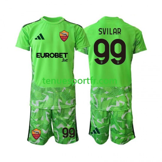 Kit Enfant Maillot Domicile AS Rome Gardien Mile Svilar 99 2026-2027 à Manches Courtes