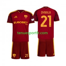 Kit Enfant Maillot Domicile AS Rome Paulo Dybala 21 2026-2027 à Manches Courtes