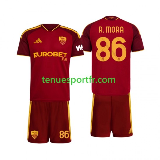 Kit Enfant Maillot Domicile AS Rome Rodrigo Mora 86 2026-2027 à Manches Courtes