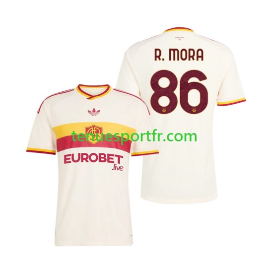 Homme Maillot Extérieur AS Rome Rodrigo Mora 86 2026-2027 à Manches Courtes