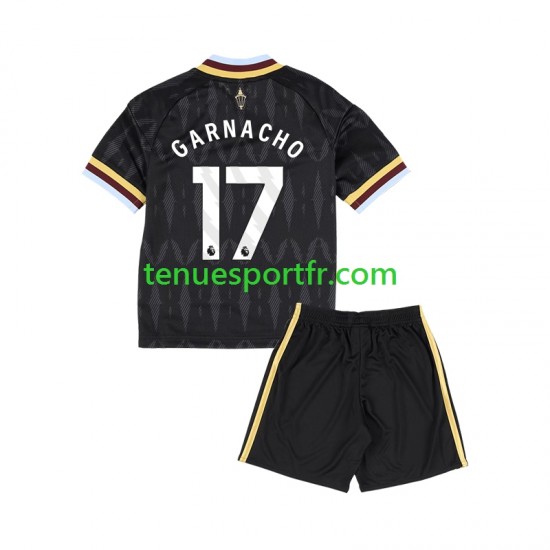 Kit Enfant Maillot Extérieur Aston Villa Alejandro Garnacho 17 2026-2027 à Manches Courtes