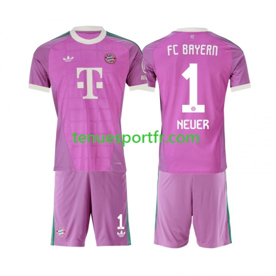 Kit Enfant Maillot Troisième Bayern Munich Gardien Manuel Neuer 1 2026-2027 à Manches Courtes