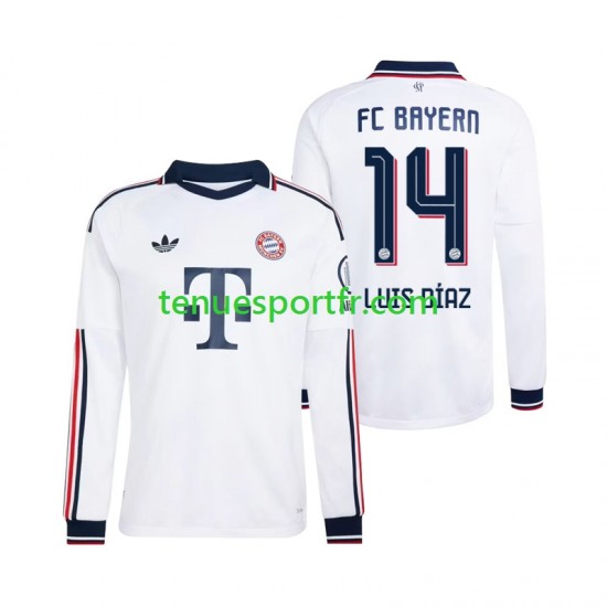 Homme Maillot Extérieur Bayern Munich Luis Diaz 14 2026-2027 à Manches Longues
