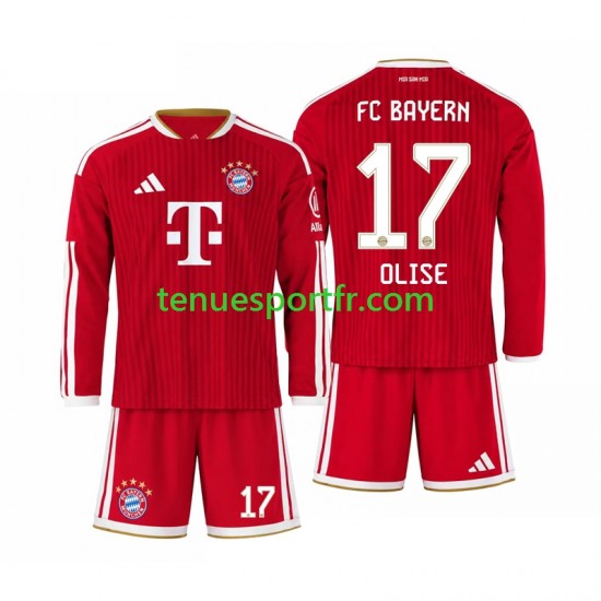 Kit Enfant Maillot Domicile Bayern Munich Michael Olise 17 2026-2027 à Manches Longues