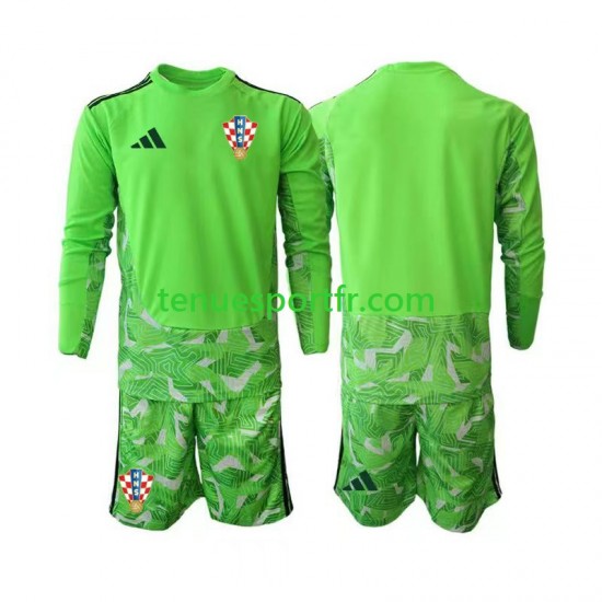 Kit Enfant Maillot Domicile Croatie Gardien 2026-2027 à Manches Longues