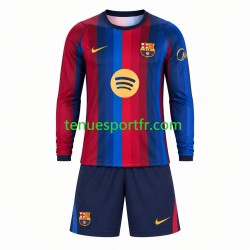 Kit Enfant Maillot Domicile FC Barcelone 2026-2027 à Manches Longues