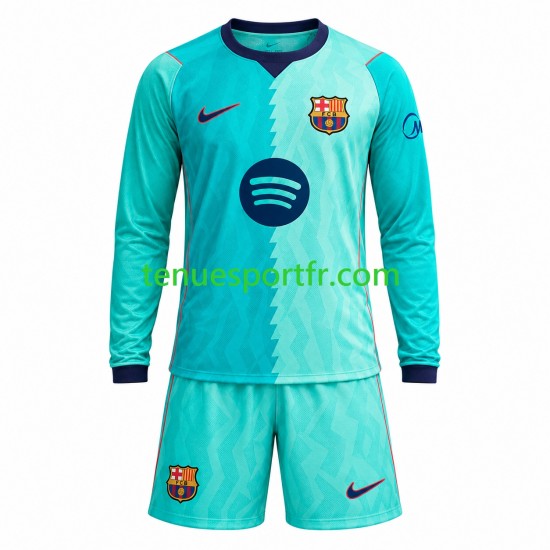 Kit Enfant Maillot Troisième FC Barcelone 2026-2027 à Manches Longues