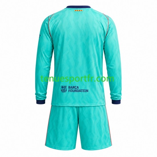 Kit Enfant Maillot Troisième FC Barcelone 2026-2027 à Manches Longues