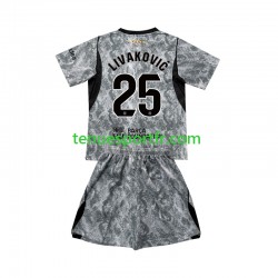 Kit Enfant Maillot Extérieur FC Barcelone Gardien Dominik Livakovic 25 2026-2027 à Manches Courtes
