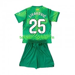 Kit Enfant Maillot Domicile FC Barcelone Gardien Dominik Livakovic 25 2026-2027 à Manches Courtes