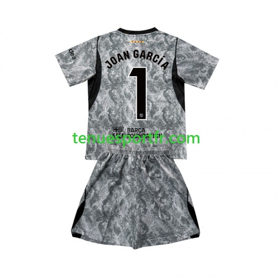 Kit Enfant Maillot Extérieur FC Barcelone Gardien Joan Garcia 1 2026-2027 à Manches Courtes