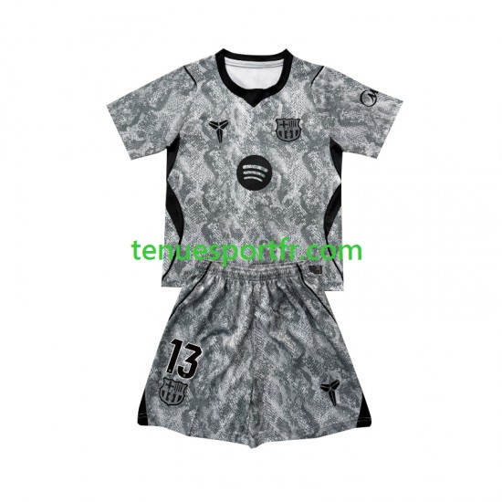 Kit Enfant Maillot Extérieur FC Barcelone Gardien Wojciech Szczesny 13 2026-2027 à Manches Courtes