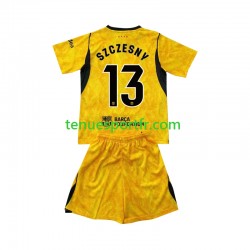 Kit Enfant Maillot Quatrième FC Barcelone Gardien Wojciech Szczesny 13 2026-2027 à Manches Courtes