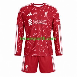Kit Enfant Maillot Domicile Liverpool 2026-2027 à Manches Longues