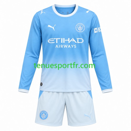Kit Enfant Maillot Domicile Manchester City 2026-2027 à Manches Longues