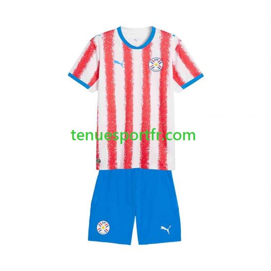 Kit Enfant Maillot Domicile Paraguay 2026 à Manches Courtes