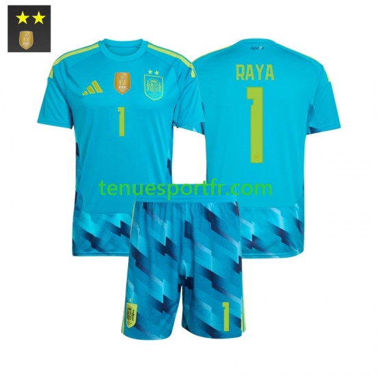 Kit Enfant Maillot Domicile Espagne Gardien David Raya 1 2026-2027 à Manches Courtes