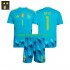 Kit Enfant Maillot Domicile Espagne Gardien David Raya 1 2026-2027 à Manches Courtes
