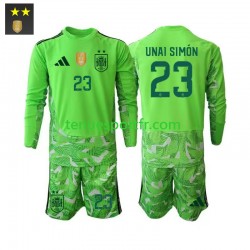 Kit Enfant Maillot Troisième Espagne Gardien Unai Simon 23 2026-2027 à Manches Longues