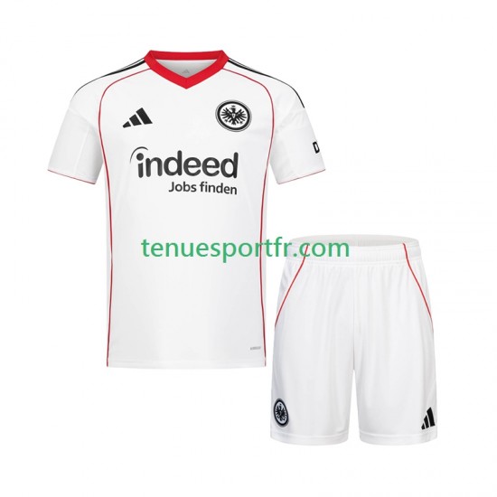 Kit Enfant Maillot Extérieur Eintracht Frankfurt 2025-2026 à Manches Courtes