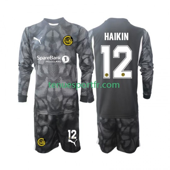 Kit Enfant Maillot Domicile FK Bodø/Glimt Gardien Nikita Haikin 12 2025 à Manches Longues