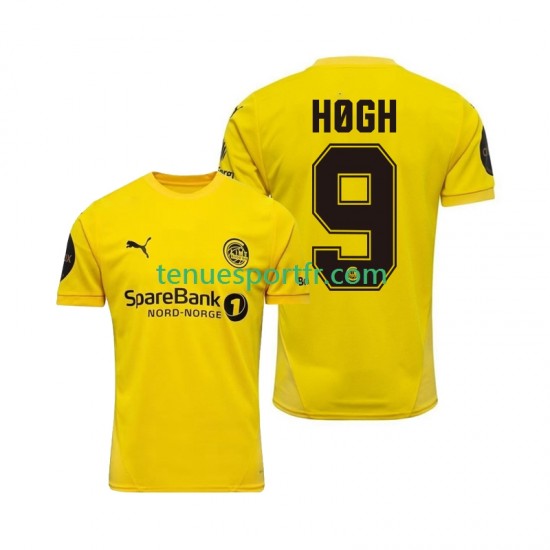 Homme Maillot Domicile FK Bodø/Glimt Kasper Hogh 9 2025 à Manches Courtes