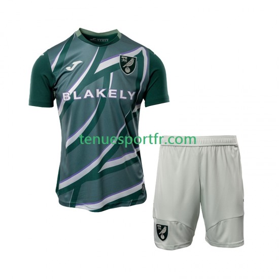 Kit Enfant Maillot Extérieur Norwich City 2025-2026 à Manches Courtes