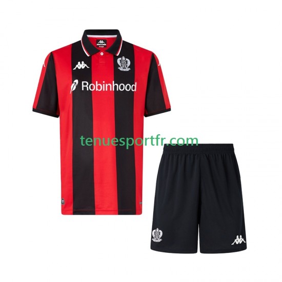 Kit Enfant Maillot Domicile OGC Nice 2025-2026 à Manches Courtes