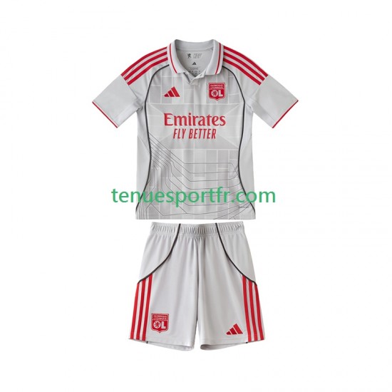 Kit Enfant Maillot Troisième Olympique Lyonnais 2025-2026 à Manches Courtes