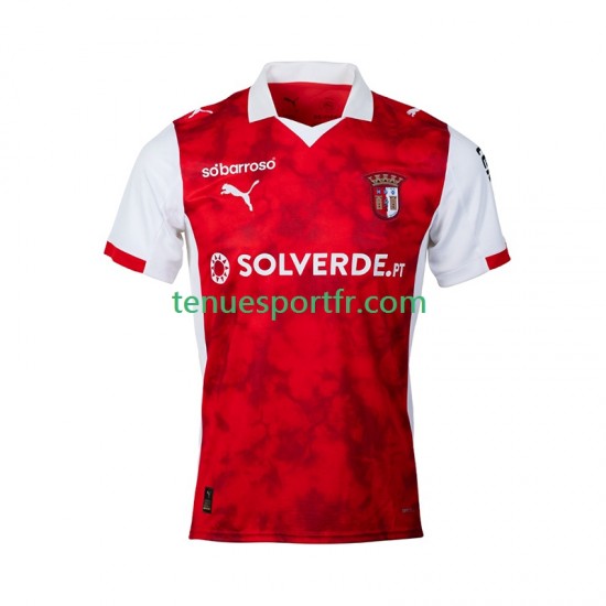 Homme Maillot Domicile SC Braga 2025-2026 à Manches Courtes